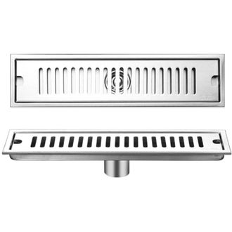OEM Desag&uuml;e De Ducha Largo De Acero Inoxidable, Sif&oacute;n Desodorizante Extra&iacute;ble Para Ba&ntilde;o, Hotel, 40 Cm, Desag&uuml;e Central -crezuo