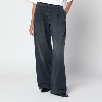 Golden Goose Pantaloni blu in cotone