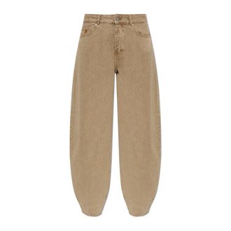 By Malene Birger Dames, Jeans, Beige, Maat: W27 Katoen