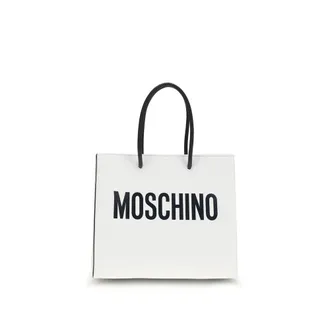 Moschino White Calf Leather Bos Taurus Womens Handbag
