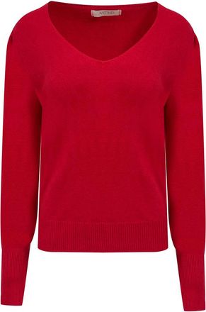 Astrid Womens Candy Apple Sweater In Red