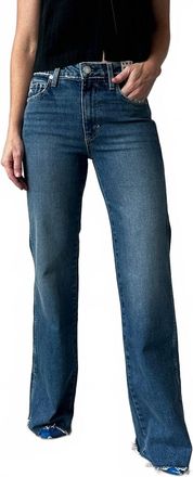 Amo Georgia Split Flare Jeans In Dearest