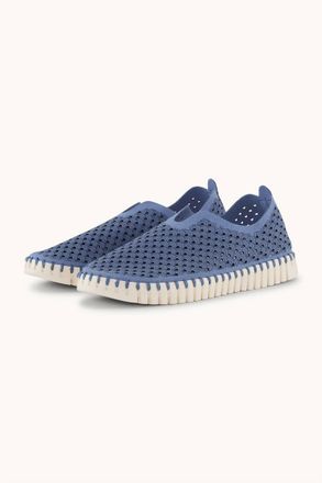 Ilse Jacobsen Womens Tulip Slip On Flats In Light Regatta