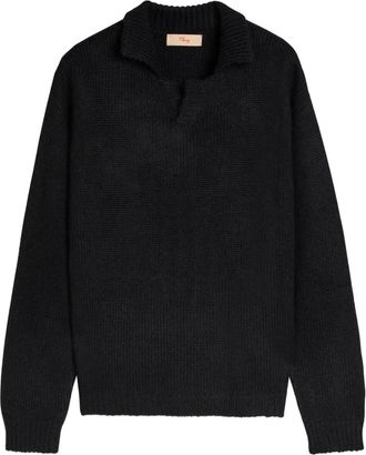 Cherry Los Angeles ribbed-knit sweater - Black