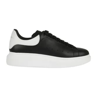 Alexander McQueen Alexander McQueen, Sneakers, male, Black, Size: 9 1/2 US Black Leather Sneakers for Men