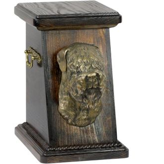 OEM Terrier Ruso Negro, Terrier Ruso Negro: Urna Para Cenizas De Perro, Elegante Urna Con Estatuilla, Urna Conmemorativa Con Busto De Perro De Art-dog