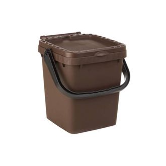 OEM 12 X Pattumiera 10 L Ecoplus C/maniglia Marrone