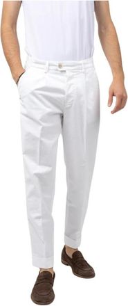 Re-hash Santos Chinos Broek met Manchetten - Heren - Chinos - Wit - W30 - Broeken