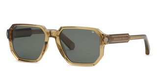 Philipp Plein SPP202M 0B86 Mens Sunglasses Yellow Size 57