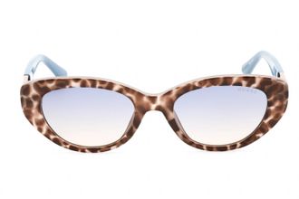 Guess GU7849 Cat-Eye Tortoiseshell Sunglasses - Blue