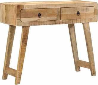 vidaXL Console Table 90x32x75 cm Solid Wood Rough Mango vidaXL
