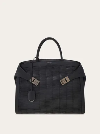 Ferragamo Men Hug briefcase (S) Black