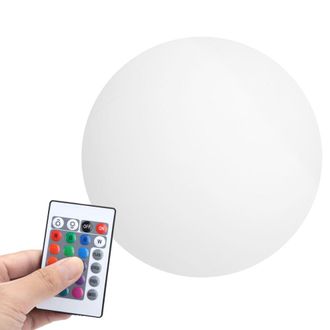 OEM Luz Nocturna De 16 Colores Con Control Remoto - Luz Esf&eacute;rica Impermeable, 20 Cm
