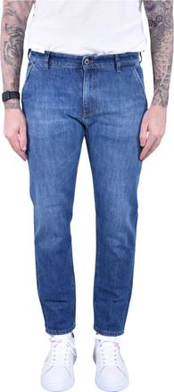 Pantaloni Torino Slim-fit Jeans - Heren - Slim Fit Jeans - Blauw - W36 - Katoen - Jeans