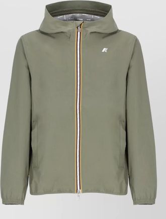 K-Way hooded short jacket waterproof lightweight design