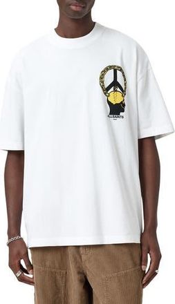 AllSaints Screwed Graphic T-Shirt in Optic White at Nordstrom Rack, Size Small