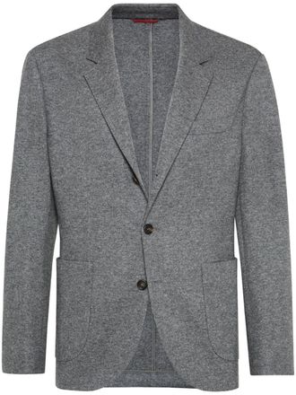 Brunello Cucinelli single breasted blazer - Grey