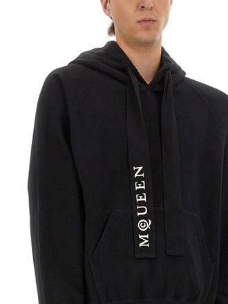 Alexander McQueen 100% Cotton Hoodie - Black