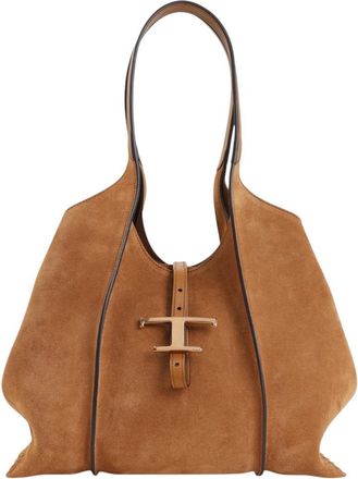 Tod's Brown T Timeless Small Tote