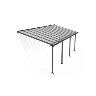 Palram Patio Cover Olympia 3 x 7.30 Clear - L739 x W300 x H305 cm - Grey