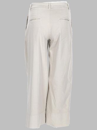 Fay Stretch Cotton Trousers - White