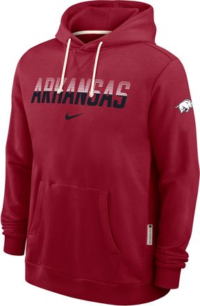 Nike Arkansas Sideline Nike Mens Dri-FIT Pullover Hoodie in Red | IV9811-644