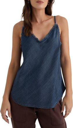 Bella Dahl Frayed Chambray Camisole in Twilight Rinse Wash at Nordstrom, Size X-Small
