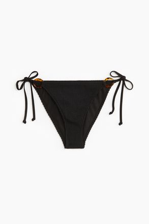 H&M Tie-Tanga Bikinihose - Schwarz
