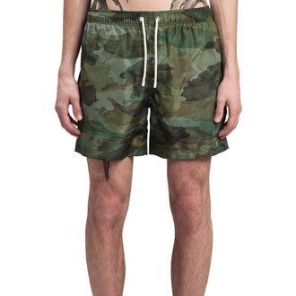 Palm Angels Mens Bicolor Polyester Swim Shorts