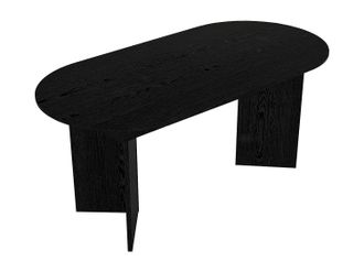 Vente-Unique Mesa de comedor extensible de 6 a 10 personas - Negro - TOPANIA