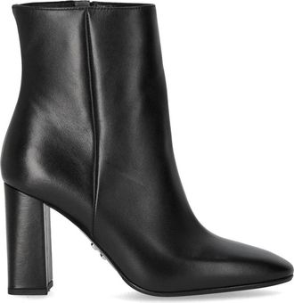 Sergio Levantesi Zwarte Lakleren Enkellaars met Hak - Dames - Laarzen met Hak - Zwart - 37 1/2 EU - Leer - Schoenen
