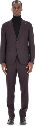 Tagliatore Jurken Bruin - Heren - Business pakken - Bruin - XL - Wol - Kostuums
