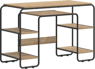 vidaXL Escritorio Con Almacenamiento Roble Artisan Vidaxl
