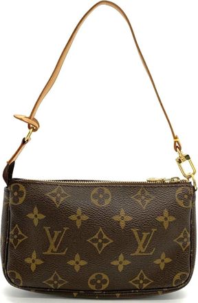 Louis Vuitton Monogram Brown Monogram Pochette Pouch (Pre-Owned)