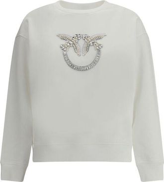 Pinko Witte Katoenen Sweater