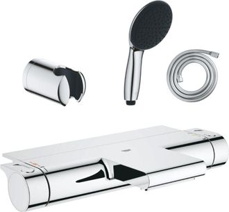 GROHE Pack Mezclador Termost&aacute;tico Para Ba&ntilde;o Y Ducha Grohe Grohtherm 2000 + Teleducha Grohe Start 110 De 2 Chorros + Flexo De 1750 Mm Y Soporte