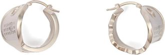Maison Margiela Oorringen met gegraveerd getal - Zilver