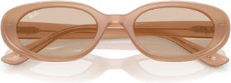 Ray-Ban Zonnebril - Dames - Zonnebrillen - Beige - 53 MM - Accessoires
