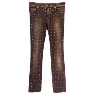 Blumarine Crystal skinny jeans Size S