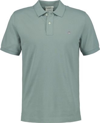 GANT Mens Slim Shield Pique Polo Shirt - White Cotton - Size X-Large