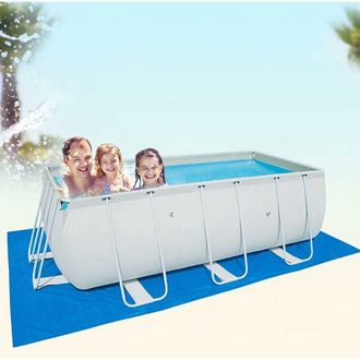 OEM Alfombrilla Rectangular Plegable Impermeable Azul Para Piscina, Protector De Suelo Impermeable Y Plegable Para Piscinas Hinchables/piscinas Infantiles