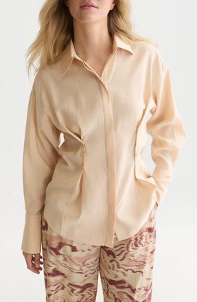 Scotch & Soda Button Waist Shirt in Shifting Sand at Nordstrom, Size 38