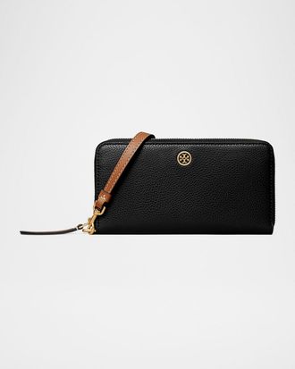 Tory Burch Robinson Zip Leather Continental Wallet