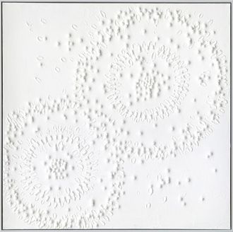 Schubiger M&ouml;bel Bild Blumen in Wei&szlig;