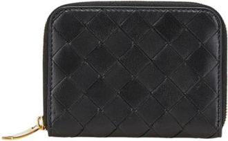 Bottega Veneta Pre-owned Vintage Portemonnee (bi-fold) - Heren - Vintage Accessoires - Zwart - ONE Size - Leer - Vintage