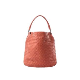 Bottega Veneta Pre-owned Bucket Bags, female, Pink, Size: ONE SIZE Pre-owned Arco Shoulder Bag