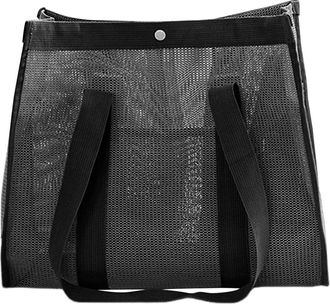Generic Womens Beach Bags, Large Foldable Mesh Bag for Swimming and Sports, Multi-purpose Travel Bag for Holiday, Hiking, Gym, Family and Outdoor Activities, 