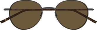 Saint Laurent Sunglasses Sl 865 004 Brown Ruthenium/Brown Unisex