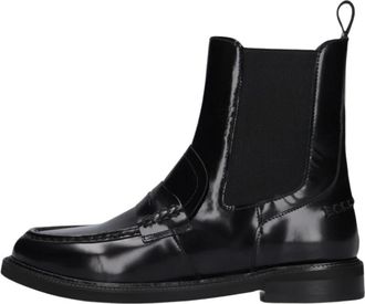 Stefano Lauran Enkellaarsjes - Dames - Chelseaboots - Zwart - 39 EU - Leer - Schoenen