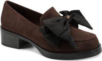 Karl Lagerfeld Camilia Bow Loafer in Canyon Brown at Nordstrom, Size 7.5